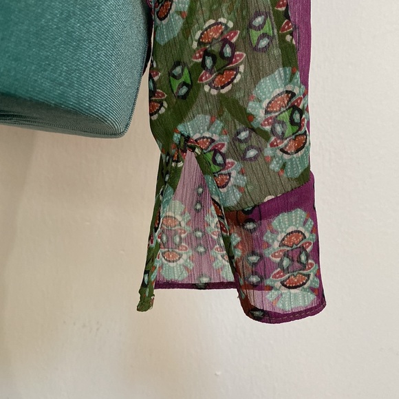 Zara women shirt, size M 💜💚 - Picture 6 of 8